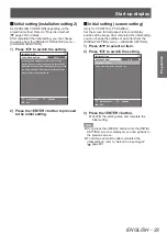 Preview for 23 page of Panasonic PT-DZ21KU Operating Instructions Manual