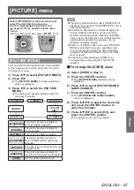 Preview for 67 page of Panasonic PT-DZ21KU Operating Instructions Manual