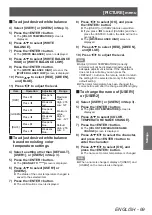 Preview for 69 page of Panasonic PT-DZ21KU Operating Instructions Manual