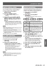 Preview for 81 page of Panasonic PT-DZ21KU Operating Instructions Manual