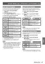 Preview for 87 page of Panasonic PT-DZ21KU Operating Instructions Manual