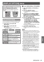 Preview for 91 page of Panasonic PT-DZ21KU Operating Instructions Manual