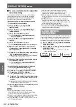 Preview for 92 page of Panasonic PT-DZ21KU Operating Instructions Manual