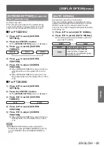 Preview for 93 page of Panasonic PT-DZ21KU Operating Instructions Manual