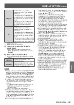 Preview for 95 page of Panasonic PT-DZ21KU Operating Instructions Manual