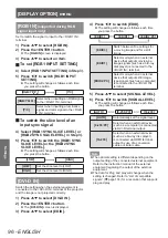 Preview for 96 page of Panasonic PT-DZ21KU Operating Instructions Manual