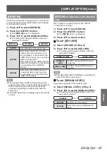 Preview for 97 page of Panasonic PT-DZ21KU Operating Instructions Manual