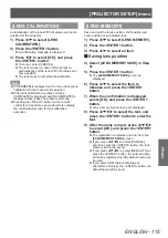 Preview for 115 page of Panasonic PT-DZ21KU Operating Instructions Manual