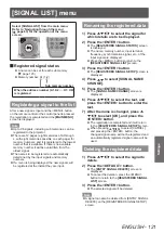 Preview for 121 page of Panasonic PT-DZ21KU Operating Instructions Manual