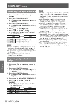 Preview for 122 page of Panasonic PT-DZ21KU Operating Instructions Manual