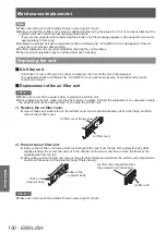 Preview for 150 page of Panasonic PT-DZ21KU Operating Instructions Manual