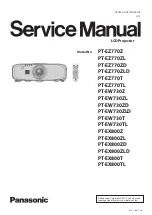 Предварительный просмотр 1 страницы Panasonic PT-EZ770Z Service Manual