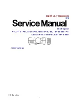 Panasonic PT-L711E Service Manual preview