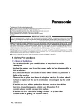 Preview for 3 page of Panasonic PT-L711E Service Manual