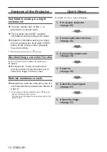 Preview for 10 page of Panasonic PT-LW330 Operating Instructions Manual