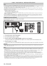 Preview for 58 page of Panasonic PT-RS11K Operating Instructions (Functional Manual)