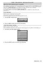 Preview for 59 page of Panasonic PT-RS11K Operating Instructions (Functional Manual)