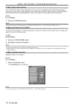 Preview for 76 page of Panasonic PT-RS11K Operating Instructions (Functional Manual)