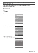 Preview for 79 page of Panasonic PT-RS11K Operating Instructions (Functional Manual)