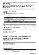 Preview for 85 page of Panasonic PT-RS11K Operating Instructions (Functional Manual)