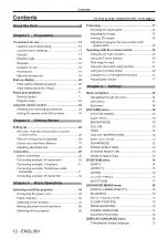 Preview for 12 page of Panasonic PT-RZ470EAW Operating Instructions Manual