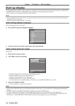 Предварительный просмотр 20 страницы Panasonic PT-RZ470EAW Operating Instructions Manual