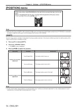 Предварительный просмотр 54 страницы Panasonic PT-RZ470EAW Operating Instructions Manual