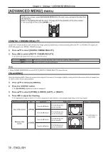 Предварительный просмотр 58 страницы Panasonic PT-RZ470EAW Operating Instructions Manual