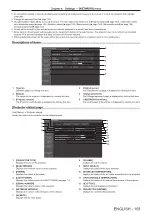 Предварительный просмотр 103 страницы Panasonic PT-RZ470EAW Operating Instructions Manual