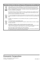 Preview for 138 page of Panasonic PT-RZ470EAW Operating Instructions Manual