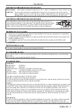 Preview for 7 page of Panasonic PT-RZ575 Operating	 Instruction