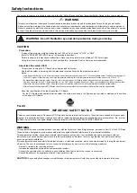 Preview for 3 page of Panasonic PT-TW230U Service Manual