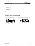 Preview for 6 page of Panasonic PT-TW230U Specification