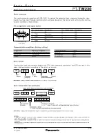 Preview for 9 page of Panasonic PT-TW230U Specification