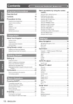 Preview for 10 page of Panasonic PT-VW440U Operating Instructions (Functional Manual)