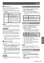 Preview for 57 page of Panasonic PT-VW440U Operating Instructions (Functional Manual)