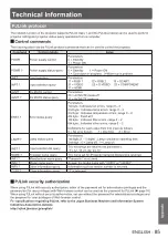 Preview for 85 page of Panasonic PT-VW440U Operating Instructions (Functional Manual)