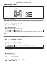 Предварительный просмотр 60 страницы Panasonic PT-VX605N Operating Instructions Manual