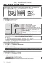 Предварительный просмотр 76 страницы Panasonic PT-VX605N Operating Instructions Manual