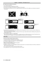 Предварительный просмотр 18 страницы Panasonic PT-VZ470U Operating Instructions Manual