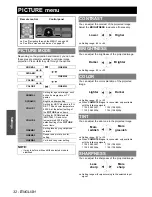 Preview for 32 page of Panasonic PTAE3000U - HOME THEATER LCD PROJECTOR Operating Instructions Manual