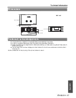 Preview for 57 page of Panasonic PTAE3000U - HOME THEATER LCD PROJECTOR Operating Instructions Manual