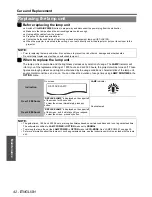 Preview for 42 page of Panasonic PTAX200U - LCD PROJECTOR Operating Instructions Manual