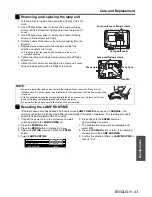 Preview for 43 page of Panasonic PTAX200U - LCD PROJECTOR Operating Instructions Manual