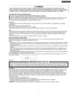 Preview for 3 page of Panasonic PTAX200U - LCD PROJECTOR Service Manual