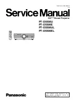Panasonic PTD5500U - DLP PROJECTOR Service Manual preview