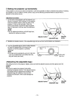 Предварительный просмотр 19 страницы Panasonic PTL597UL - LCD VIDEO PROJRCTOR Operating Instructions Manual