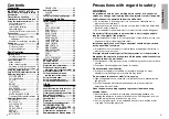 Preview for 3 page of Panasonic PTL780NTU - LCD PROJECTOR Operating Instructions Manual