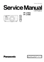 Panasonic PTL785U - LCD PROJECTOR UNIT Service Manual preview