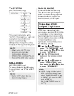 Preview for 40 page of Panasonic PTLB30NTU - LCD PROJECTOR - MULTI-LANG Operating Instructions Manual